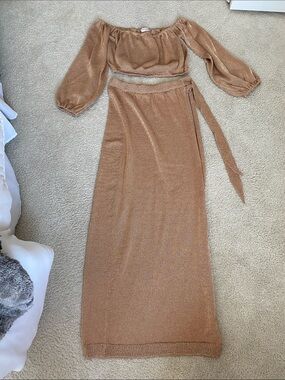 Lovers + Friends Bronze Metallic Set
